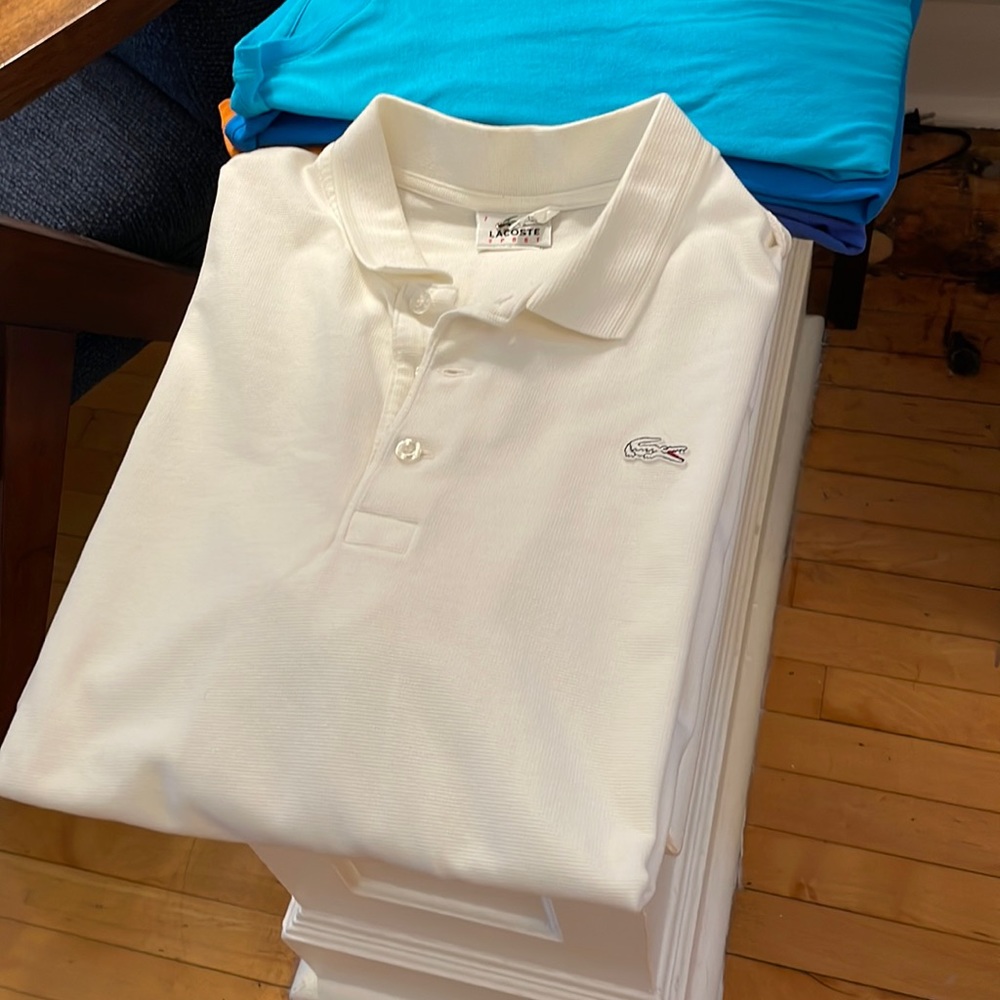 Lacoste sport mens tennis polo size 7